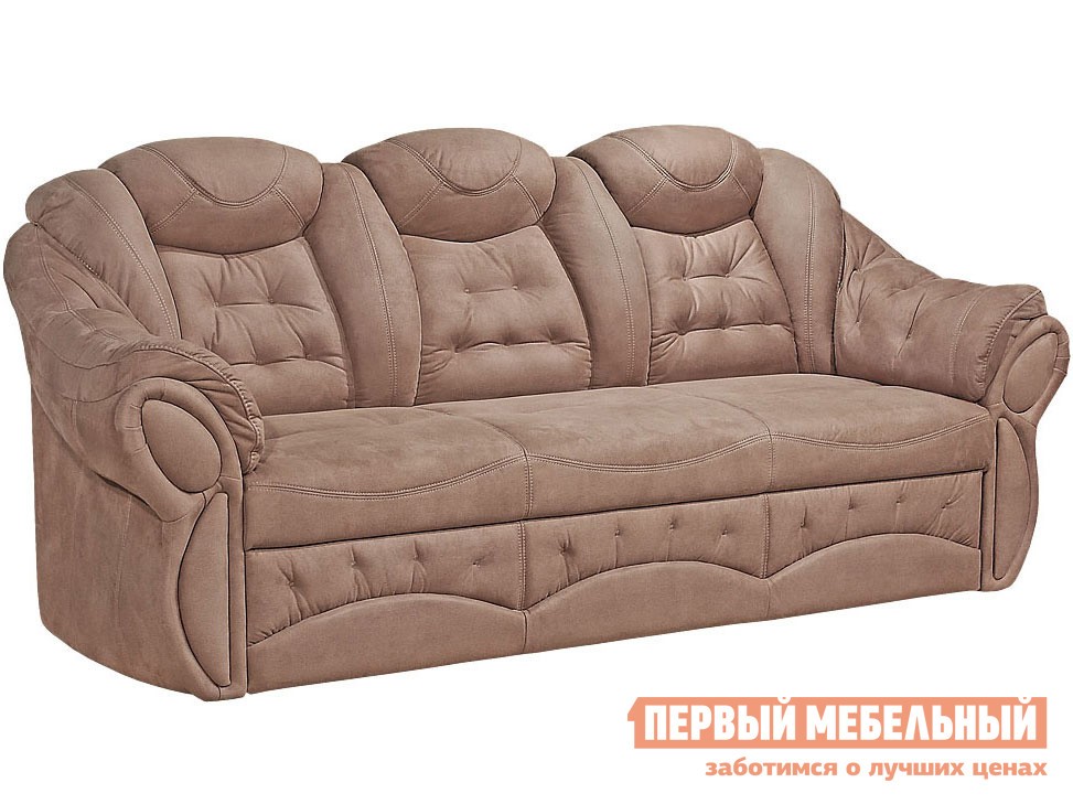 Прямой диван  Маркус Латте, искусственная замша