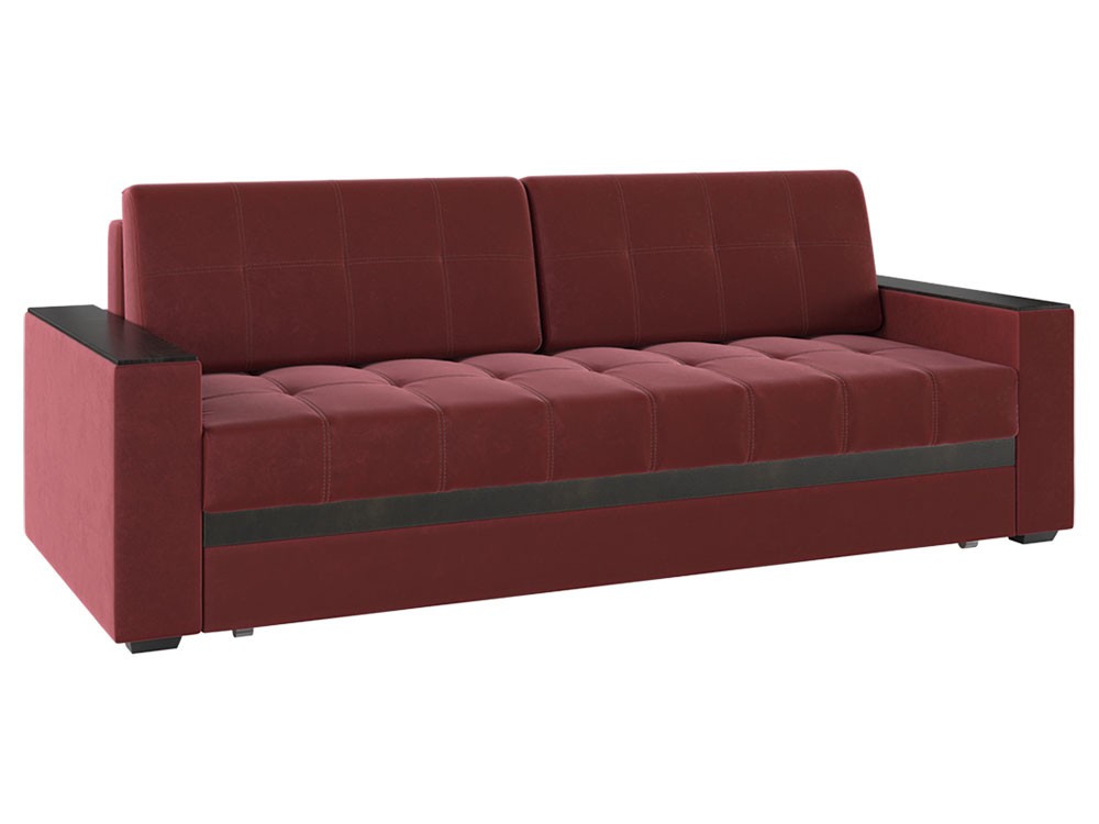 Прямой диван  Виргиния Кармин, велюр