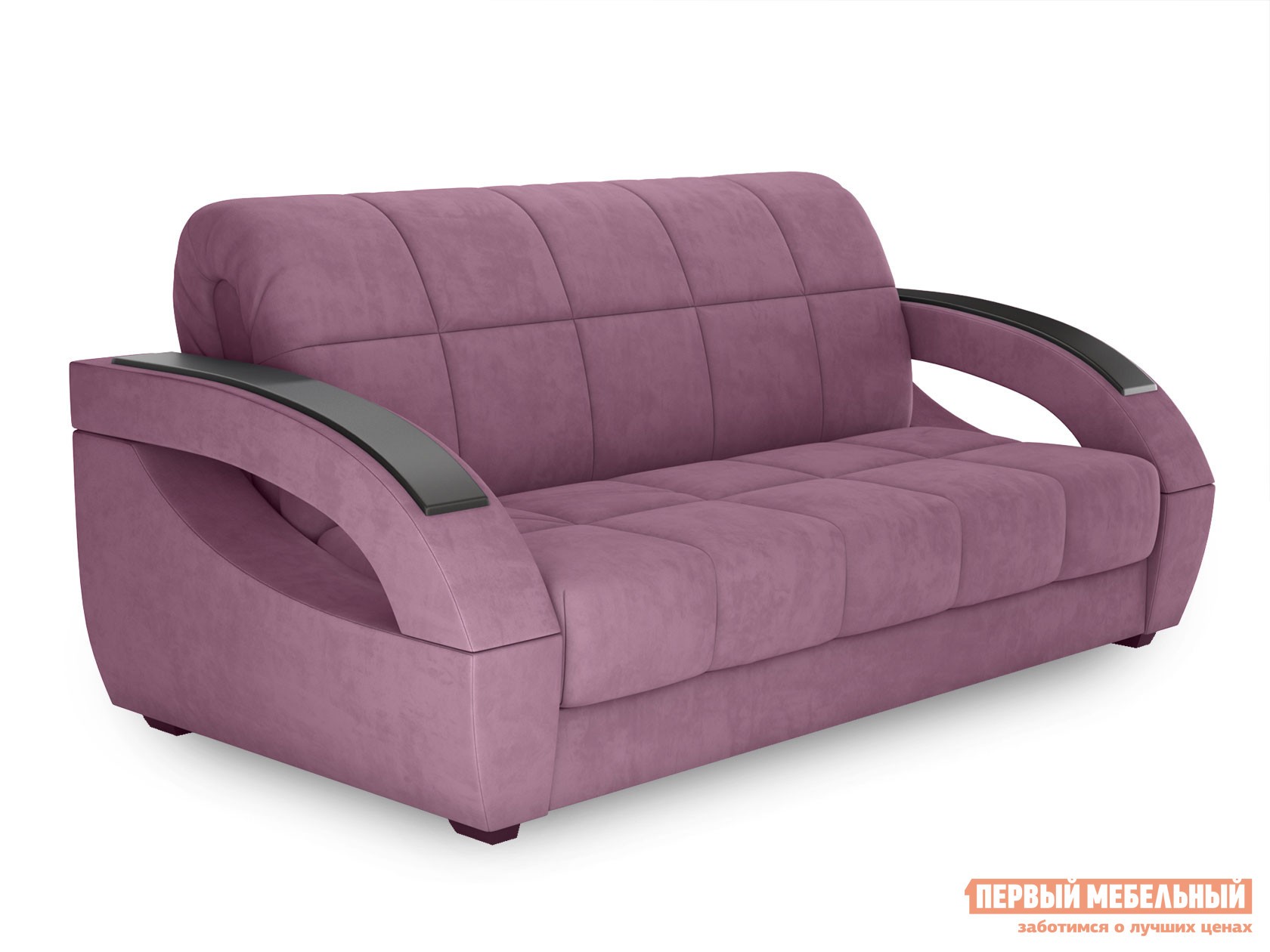 Прямой диван  Оазис Розовый, велюр, 180х205 см, С ящиком