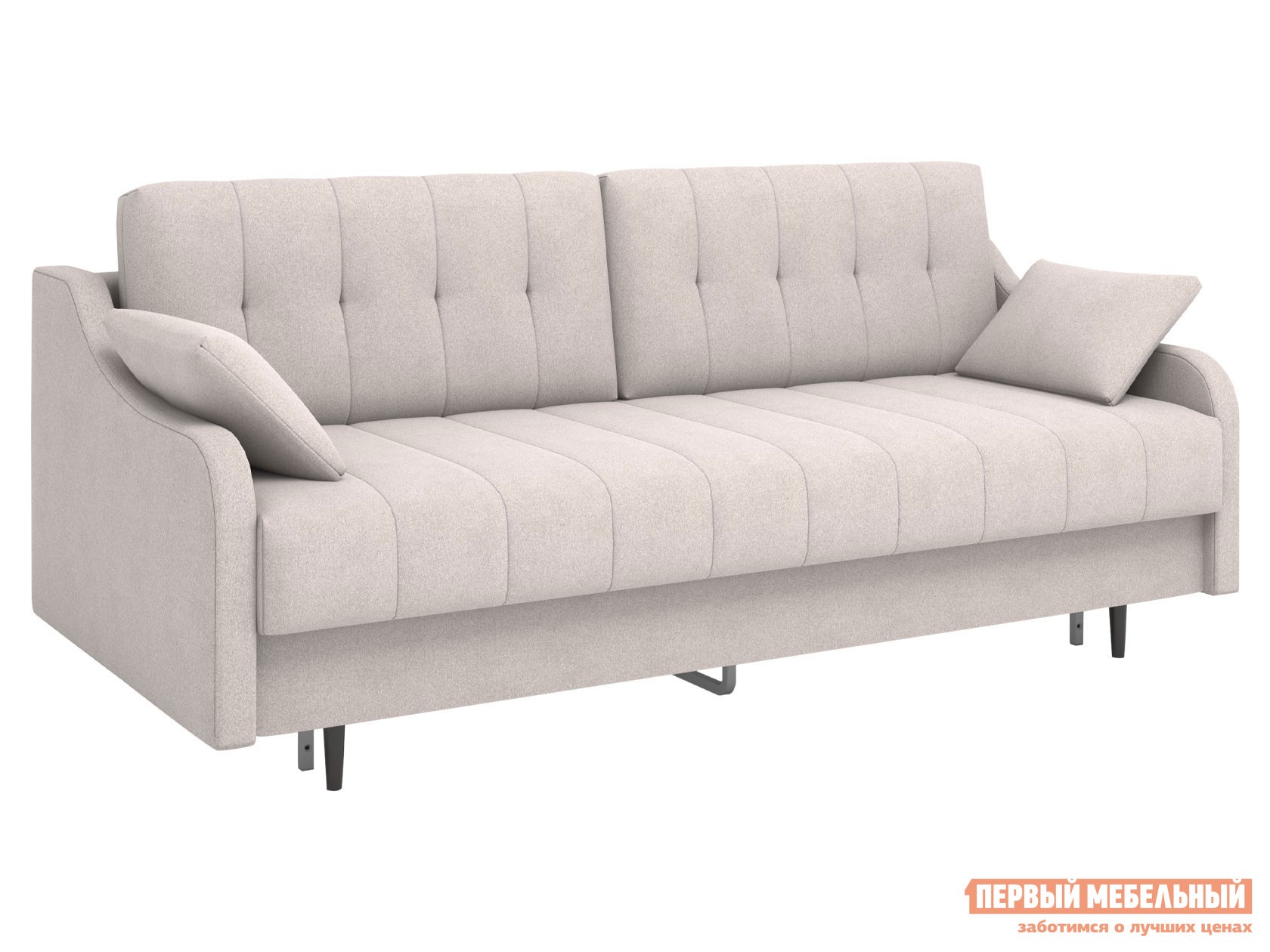 Прямой диван  Трентон Бежевый, микрошенилл