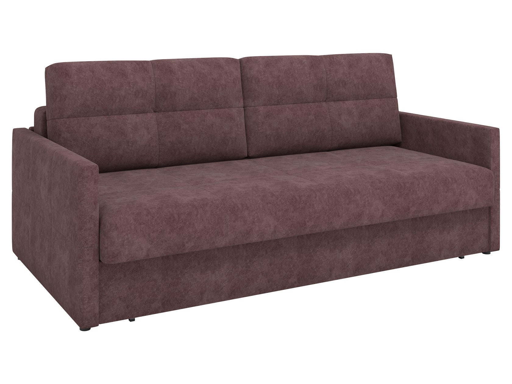 Прямой диван  Ливерпуль Коричневый, велюр