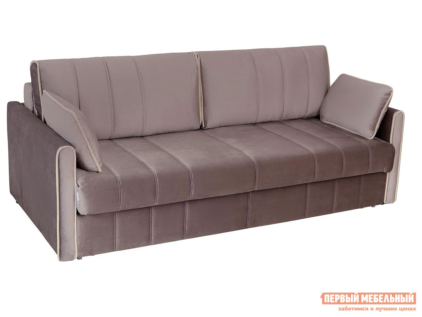 Прямой диван  Милан Дымчатый, велюр