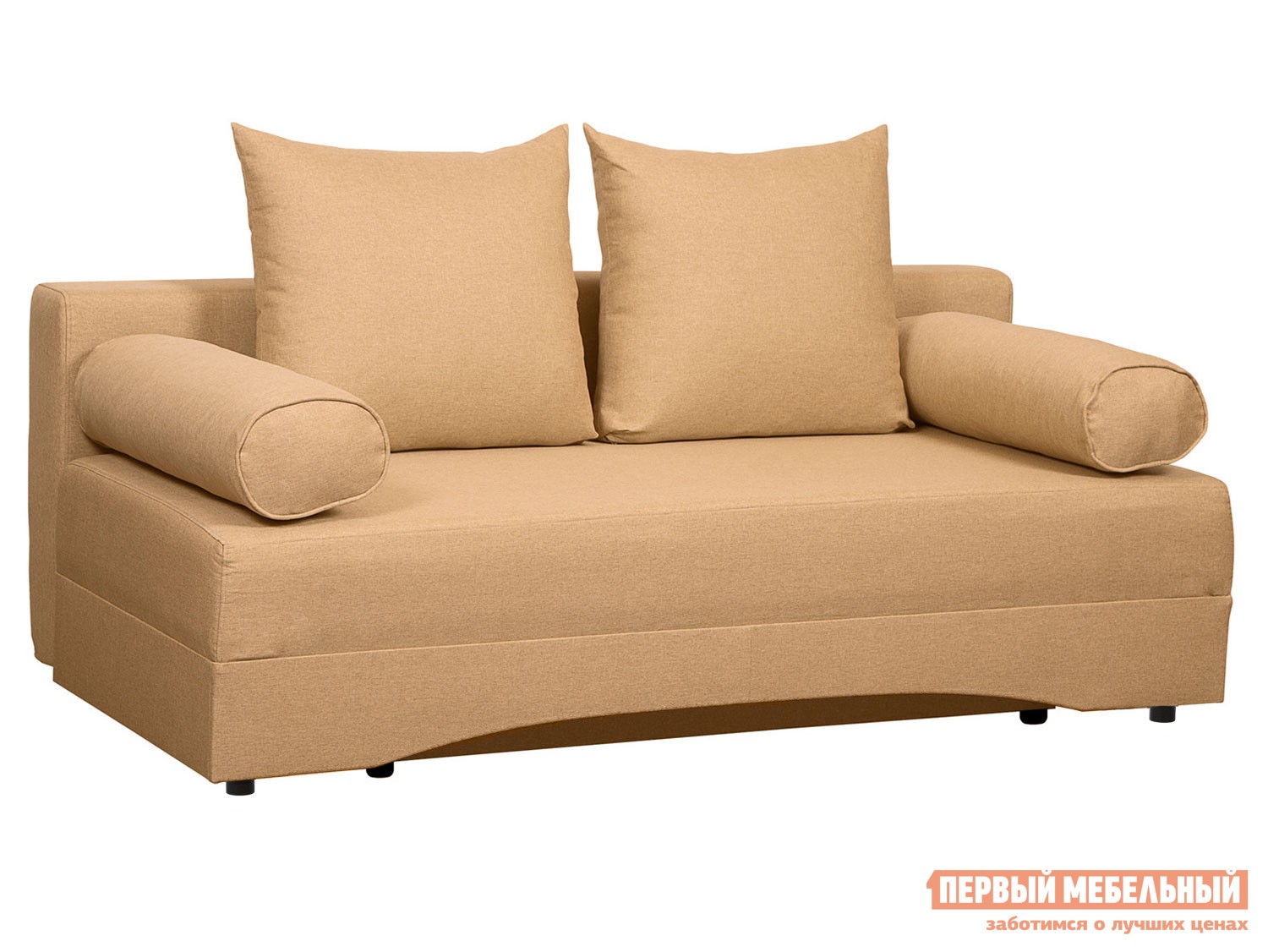 Прямой диван  Челси Бежевый, рогожка