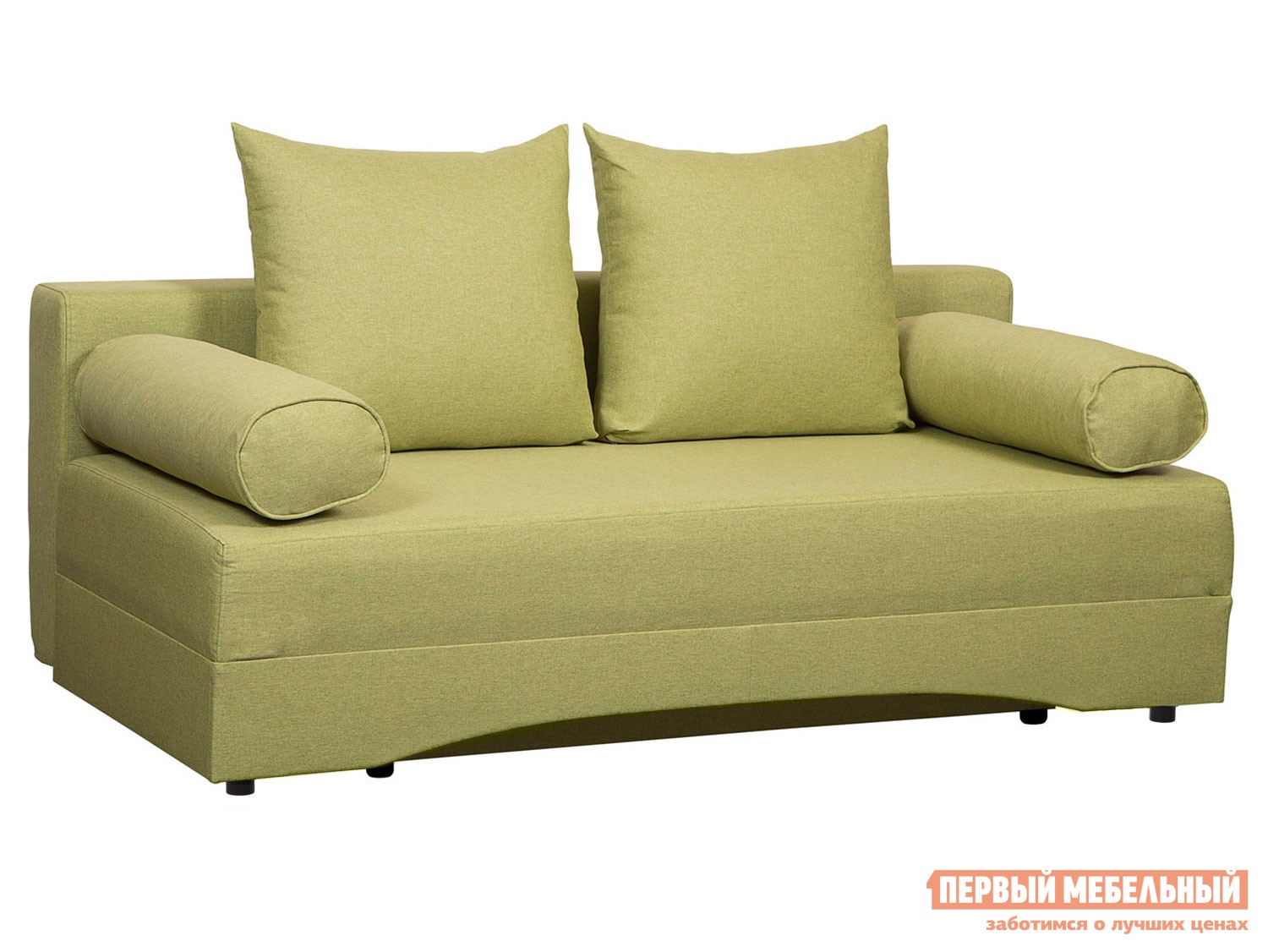 Прямой диван  Челси Салатовый, рогожка