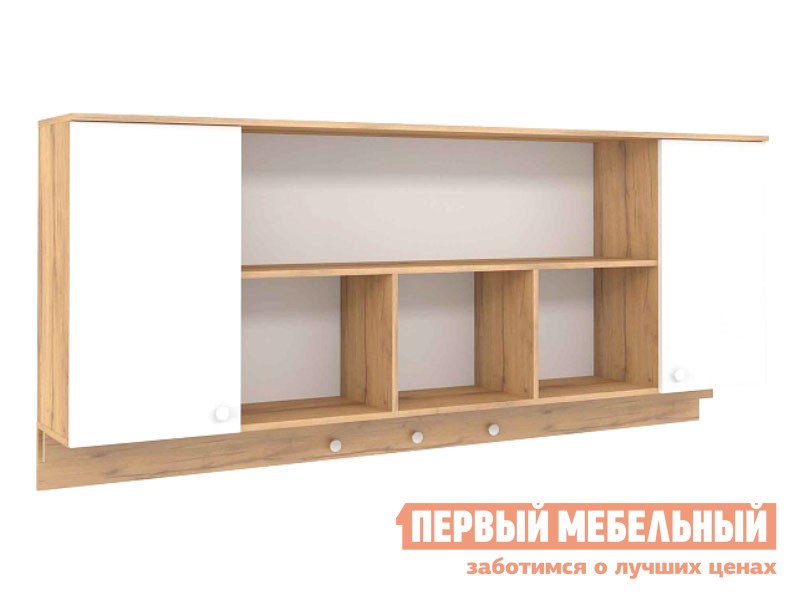 Детская полка  Лойс Дуб золотистый / Белый
