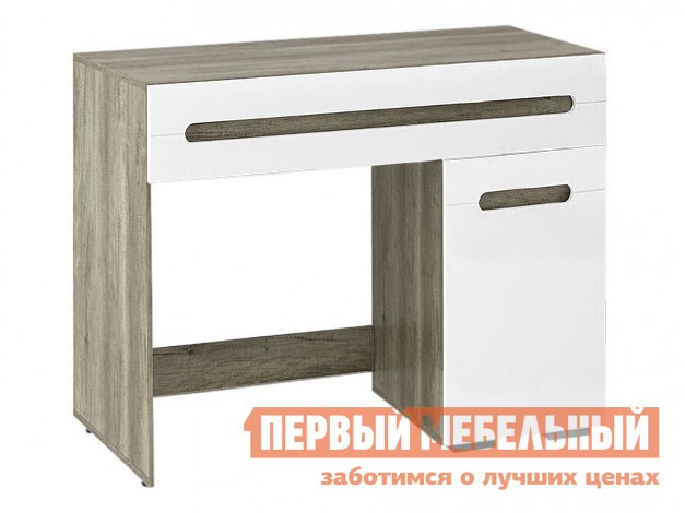 Туалетный столик  Наоми Лайт Дуб Каньон / Белый глянец