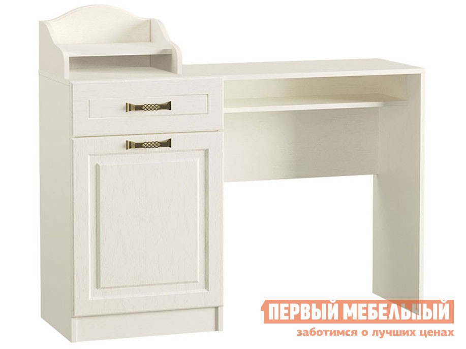 Туалетный столик  Ливерпуль Ясень Ваниль / Белый, С подставкой