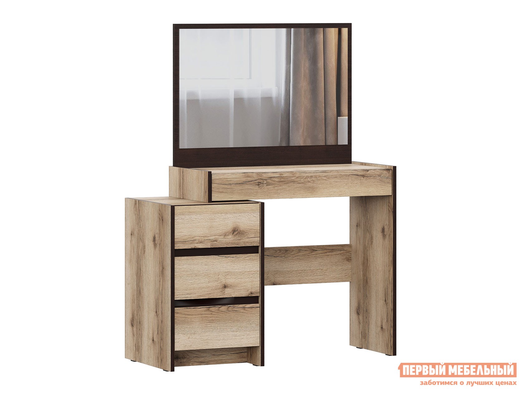 Туалетный столик  Прага Дуб Делано / Дуб Венге