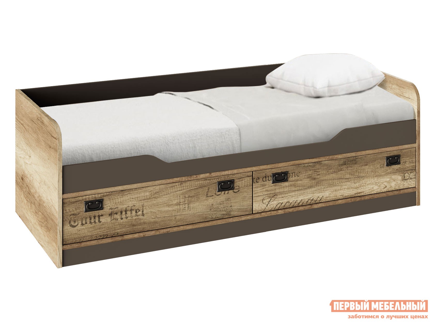 Детская кровать  Пилигрим Дуб Каньон светлый / Серый