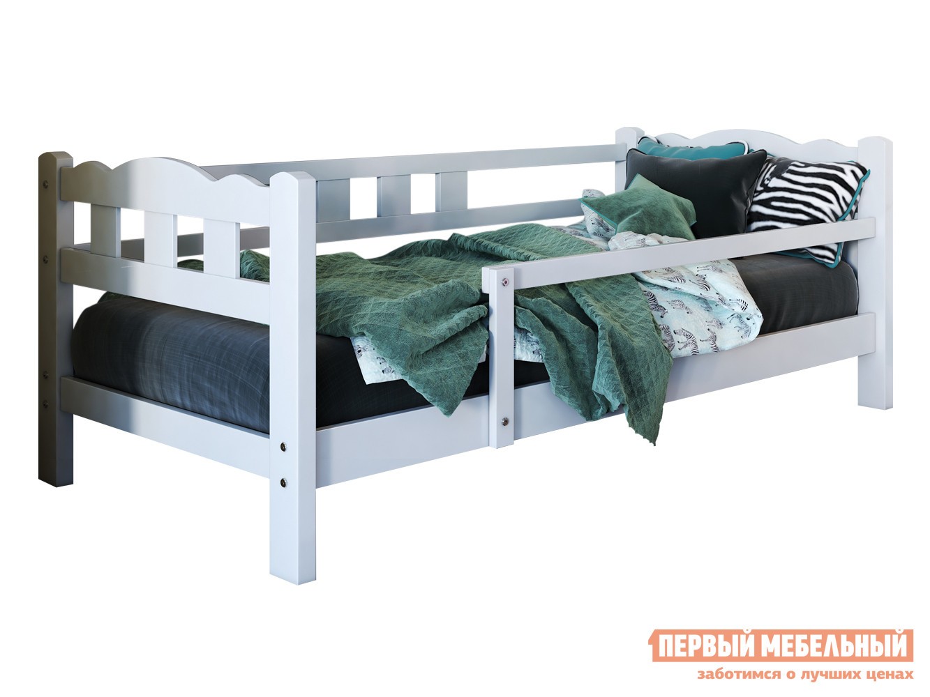 Детская кровать  Лара Белый античный