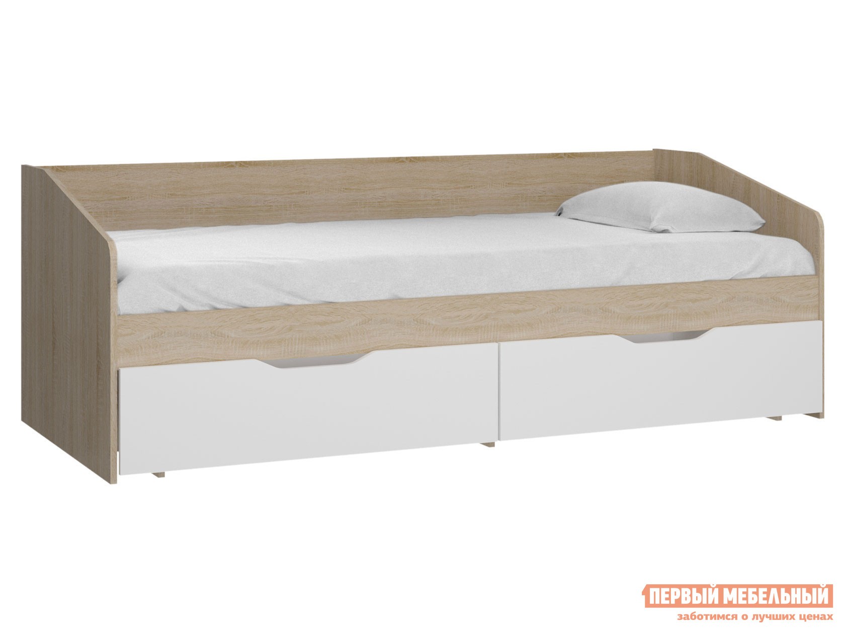 Детская кровать  Орландо Дуб Сонома / Белый