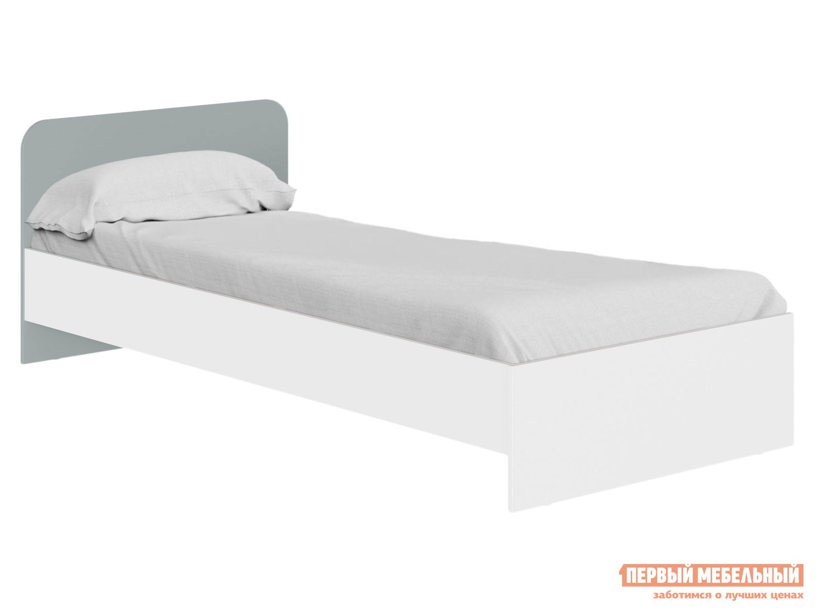 Детская кровать  Лего Белый / Грин Грей Софт