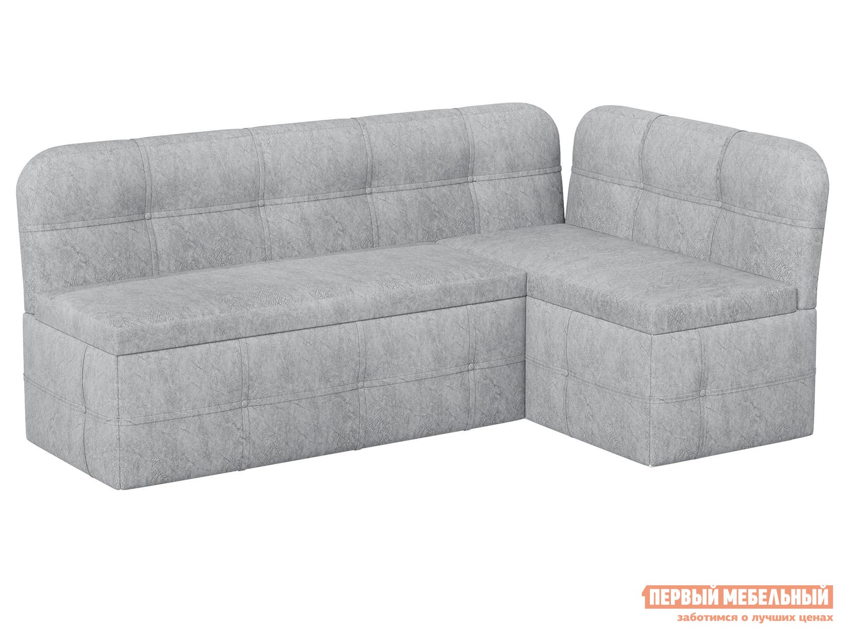 Кухонный уголок  Майами Светло-серый, микровелюр