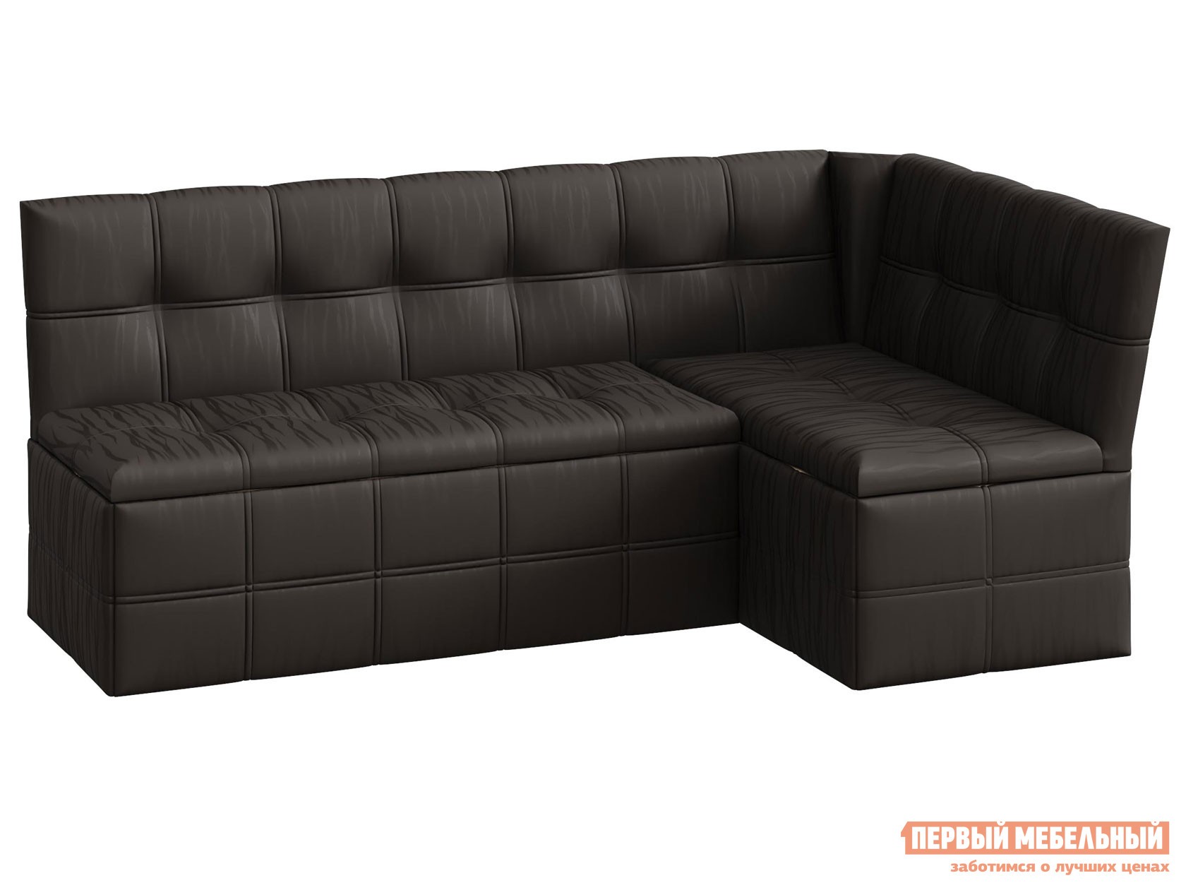 Кухонный уголок  Домино Коричневый, иск. кожа