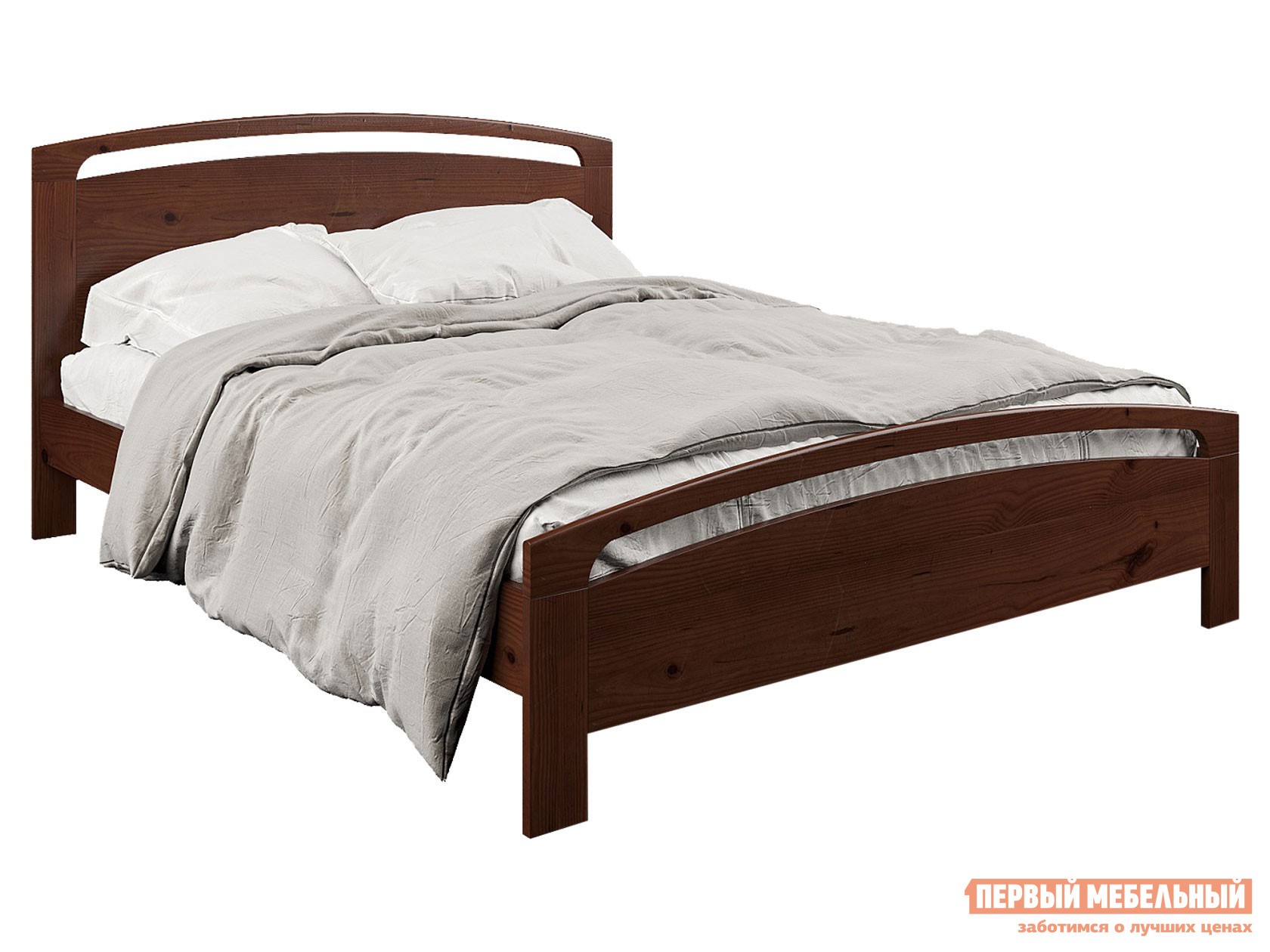 Двуспальная кровать  Балу Массив Сосны Орех