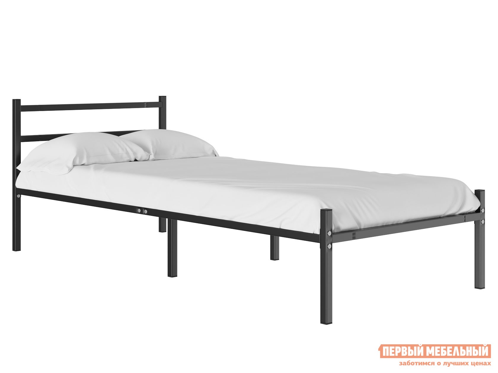 Двуспальная кровать  Компакт Черный, металл, 90х200 см