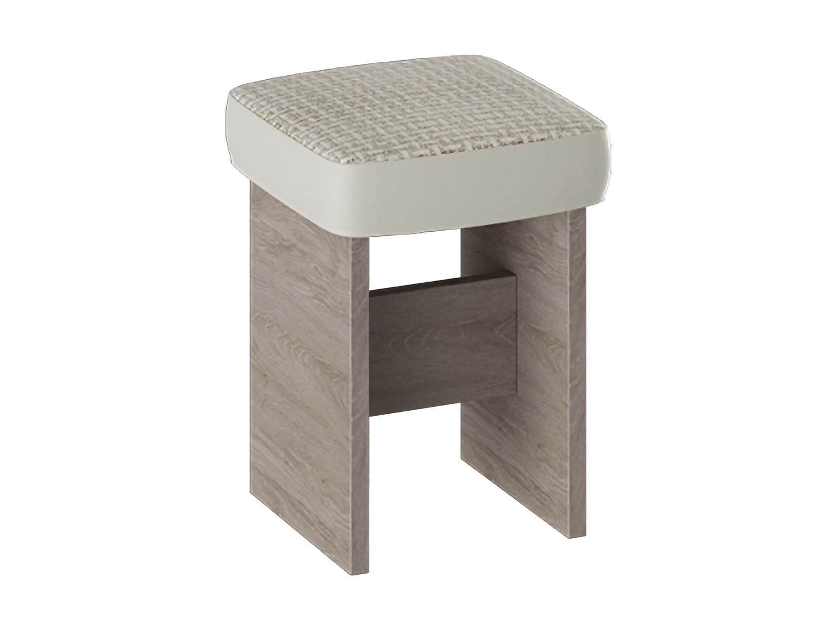 Табурет  Дублин Дуб Сонома трюфель / Иск.кожа светлая, ткань светлая