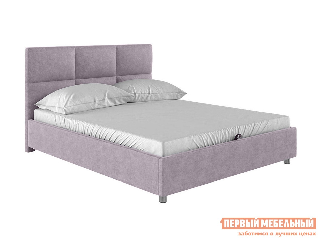 Двуспальная кровать  Прагма ПМ Лаванда, велюр, 140х200 см