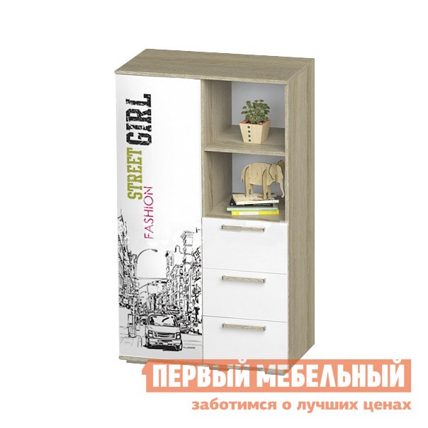 Детский шкаф  Сенди Дуб Сонома / Girl