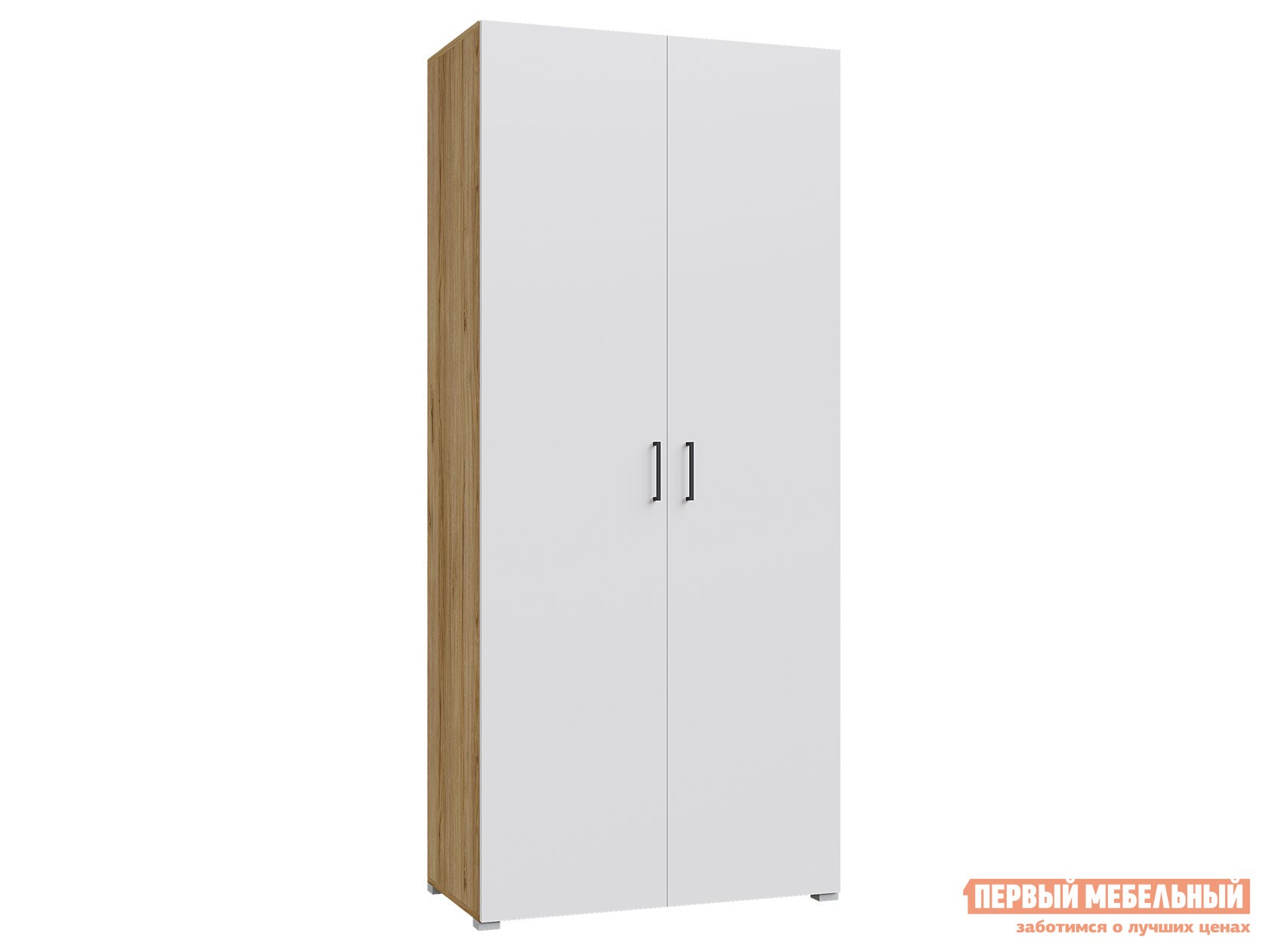 Детский шкаф  Лайт Дуб Золотой / Белый