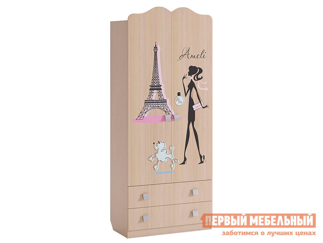 Детский шкаф  Амели Дуб Млечный