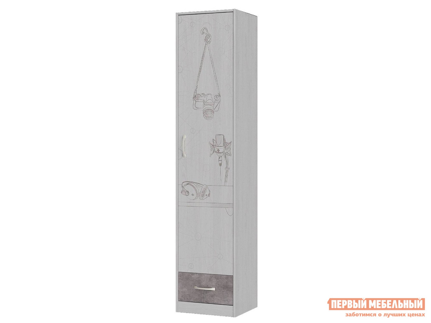 Детский шкаф  Селфи Камень / Ясень Анкор