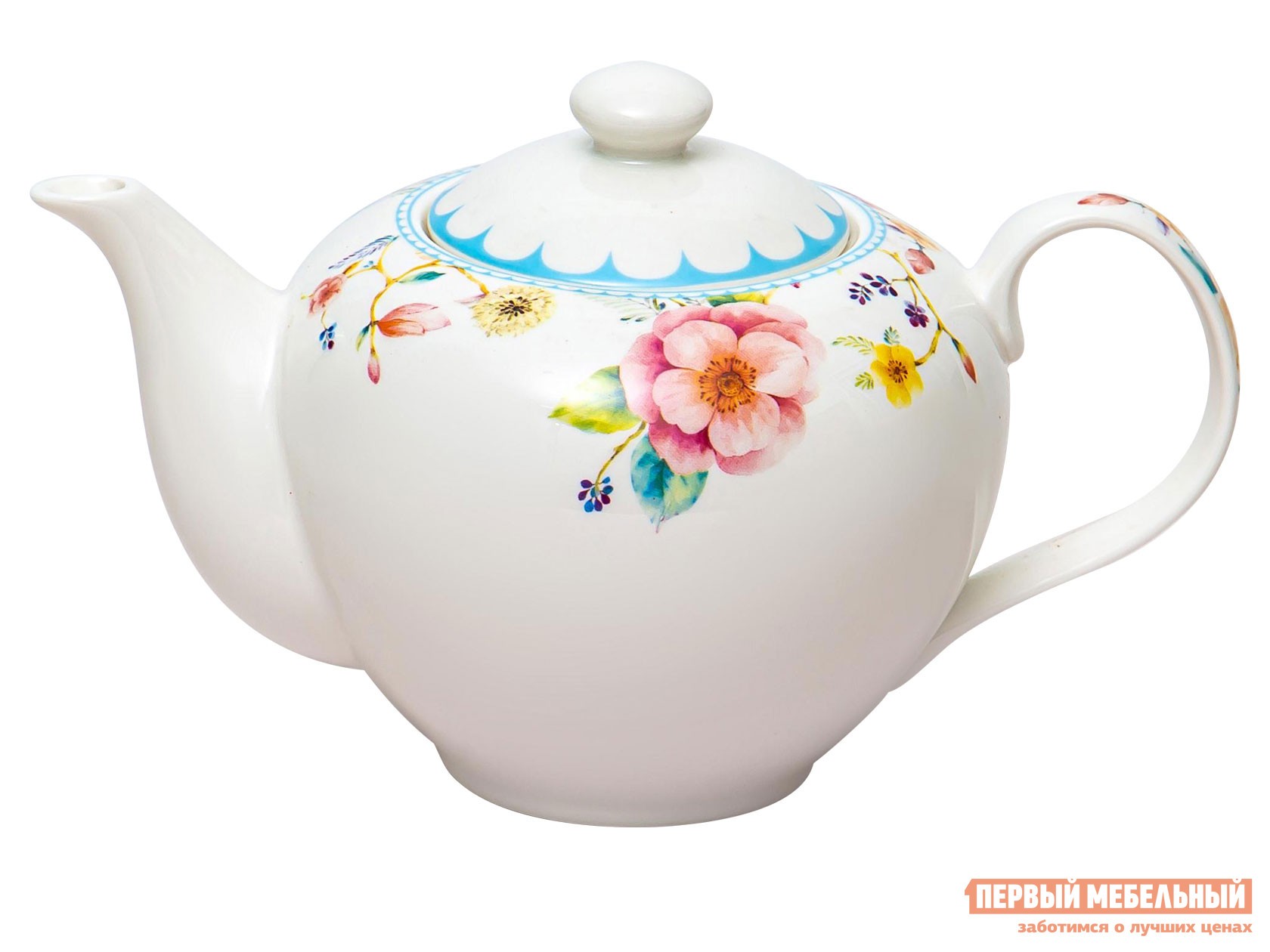 Заварочный чайник  Арома Белый, фарфор