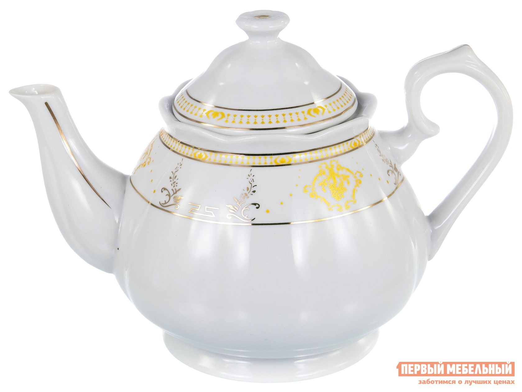 Заварочный чайник  Сирма Белый, фарфор
