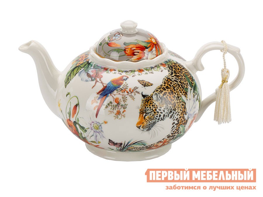 Заварочный чайник  Леопард Белый
