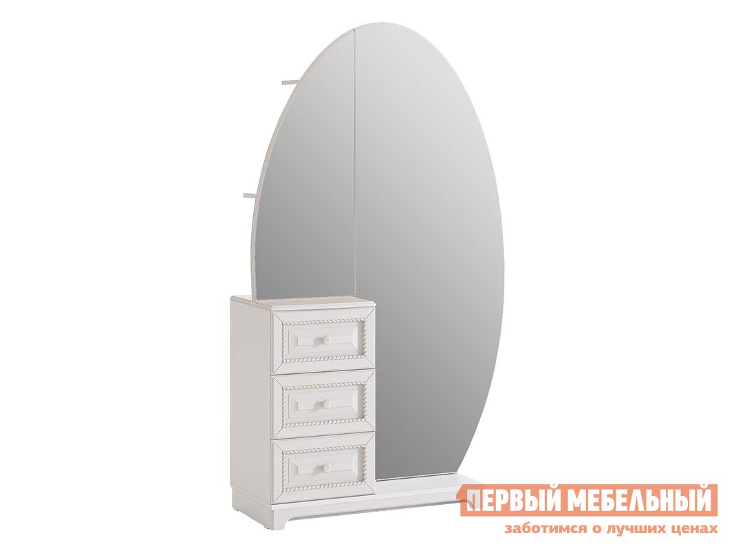 Напольное зеркало  Белла Белый / Джелато софт