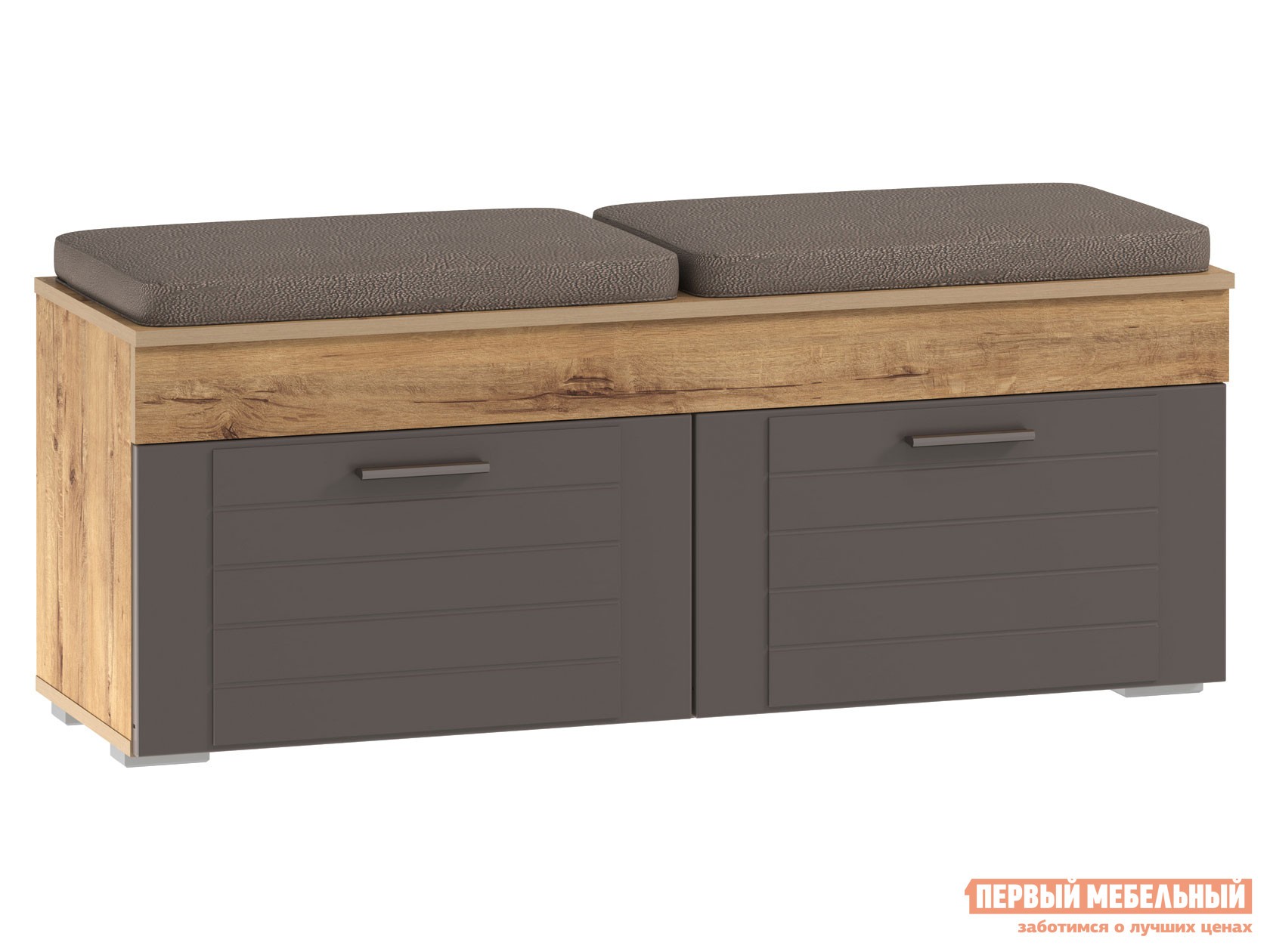 Обувница  Ливорно Дуб бунратти / Софт графит