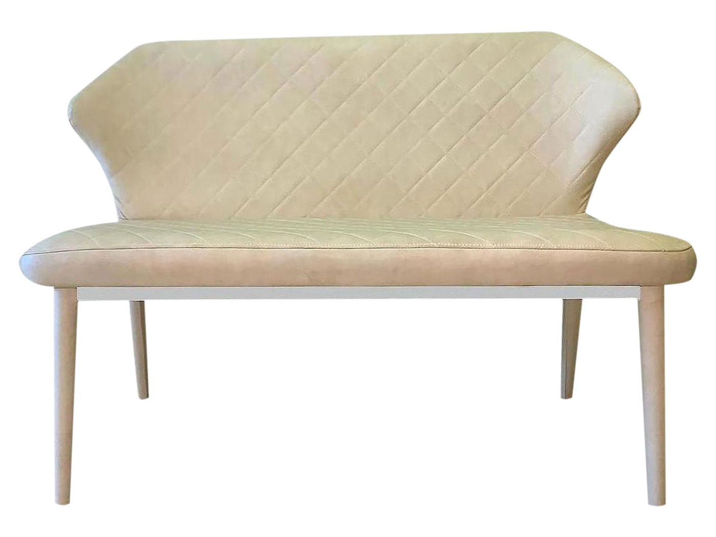 Кухонный диван  Диклайн 239 Бежевый, экокожа