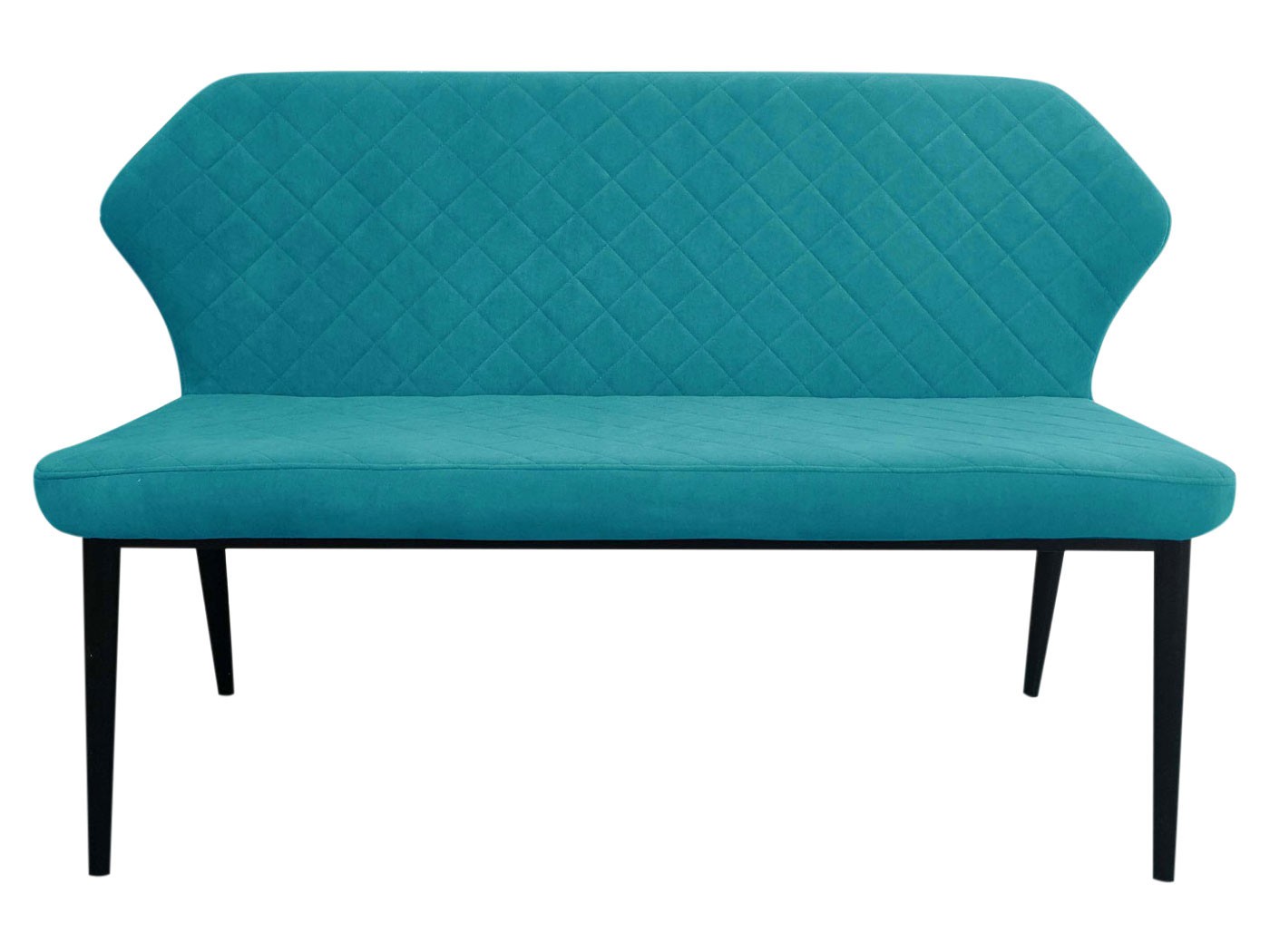 Кухонный диван  Диклайн 239 Ментоловый, микровелюр / Черный
