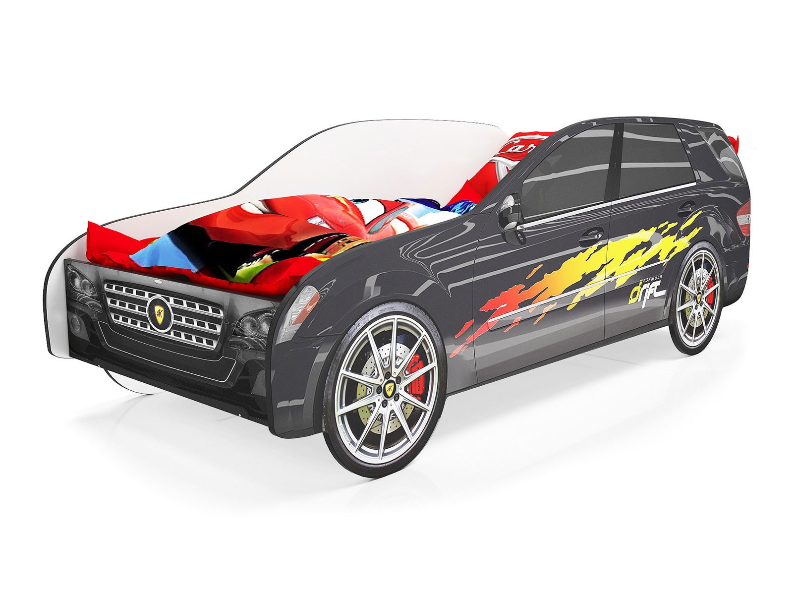 Кровать-машина  Джип Черный (Мерседес GL), Без подсветки