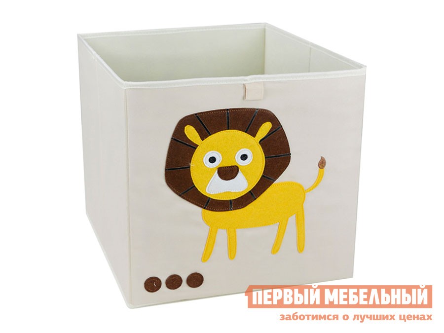 Кофр  Лев Серый / Рисунок Лев, полиэстер