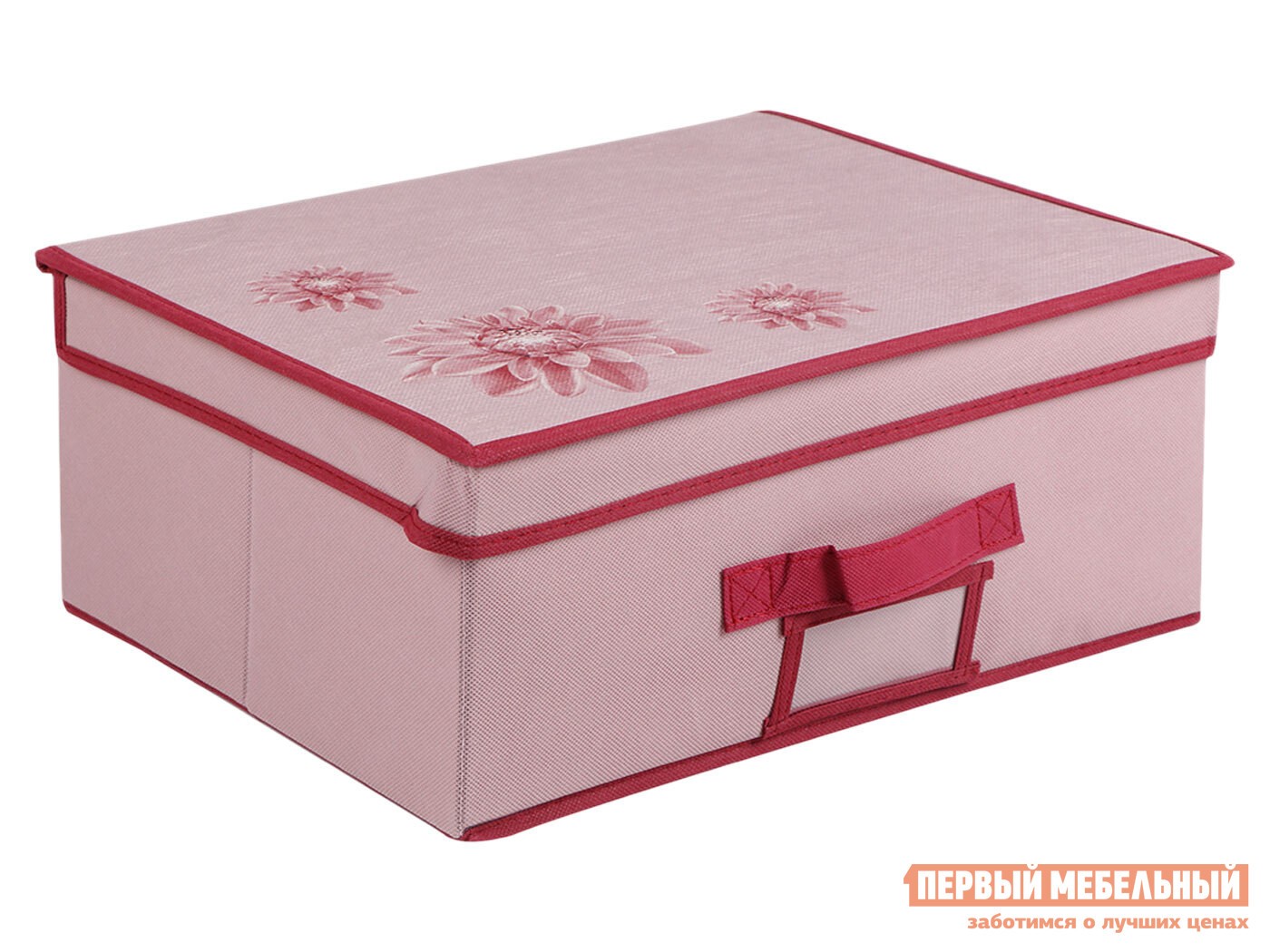 Кофр  Хризантема Розовый / Бордовый, нетканый материал, S