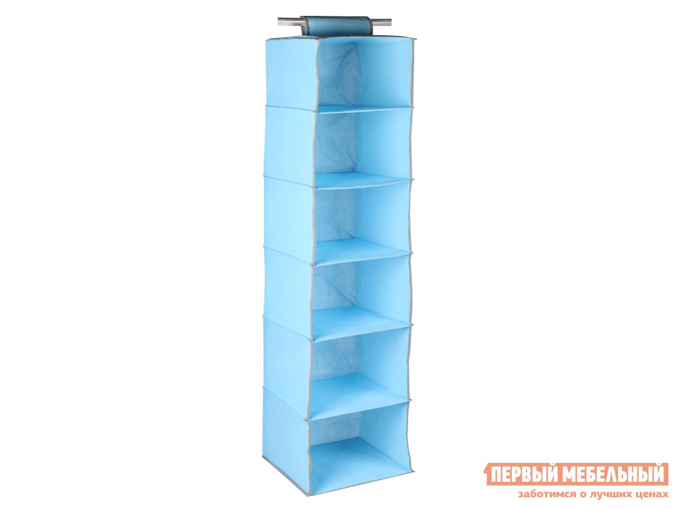 Кофр  Мишка 6 секций Голубой, нетканый материал