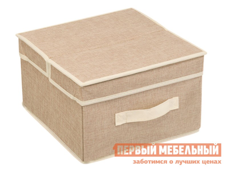 Кофр  Лен Песочный, полиэстер, S