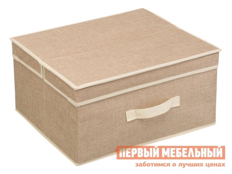 Кофр  Лен Песочный, полиэстер, M