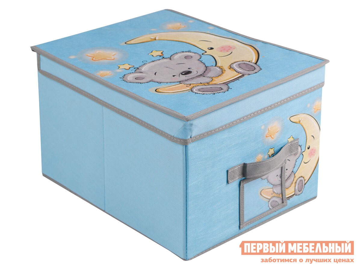 Кофр  Мишка Голубой, нетканый материал