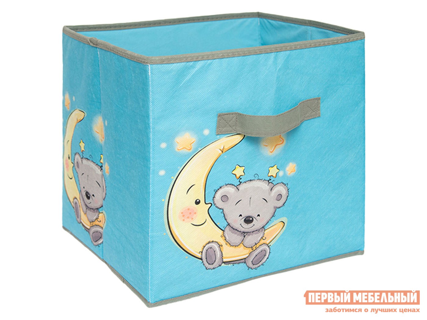 Кофр  Мишка Голубой, нетканый материал, M