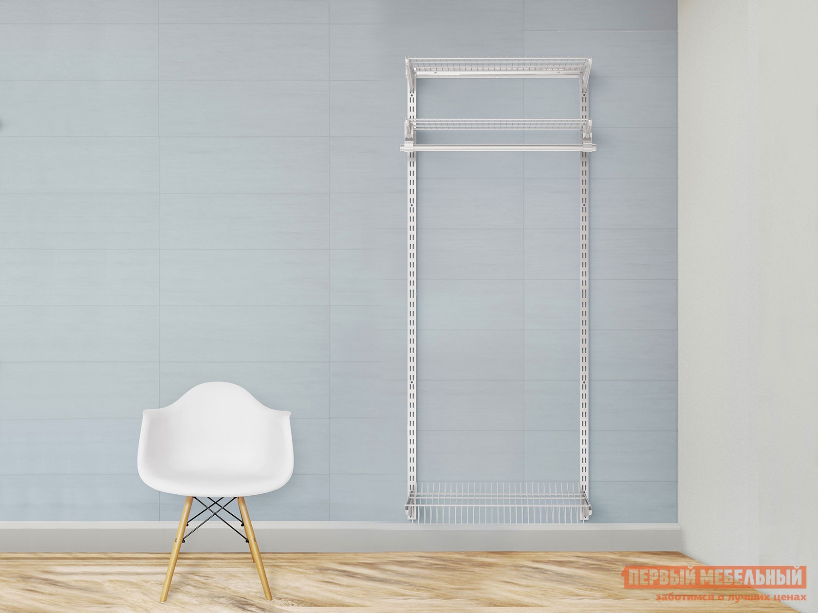 Гардеробная система  Атлант 18 Белый, металл