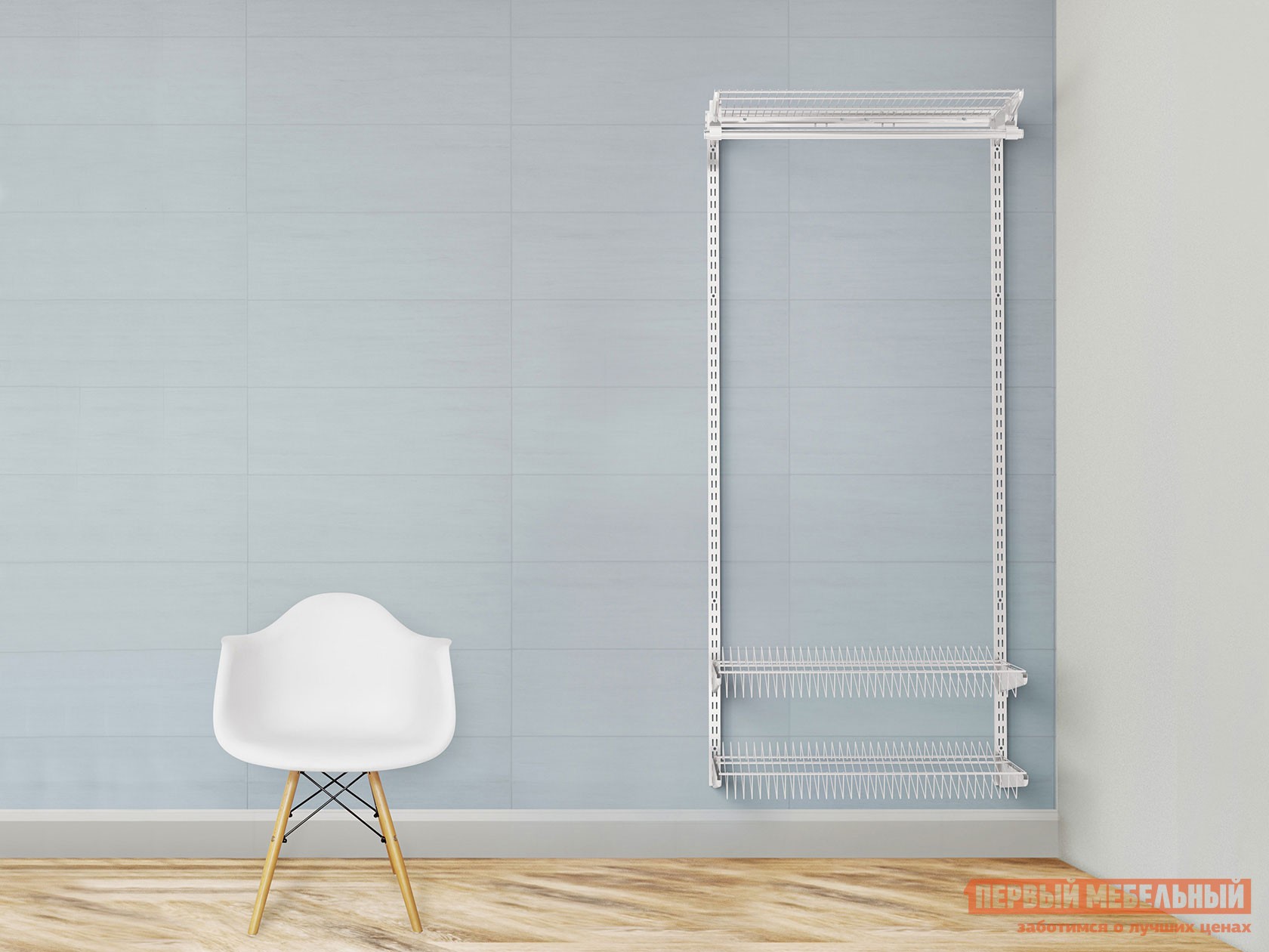 Гардеробная система  Атлант 8 Белый, металл