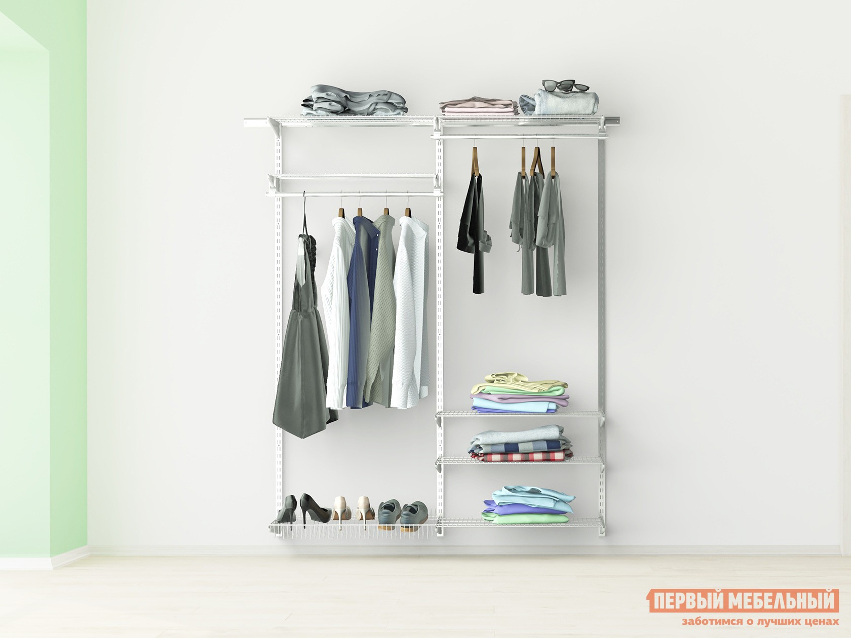 Гардеробная система  Атлант L-450 Белый, металл