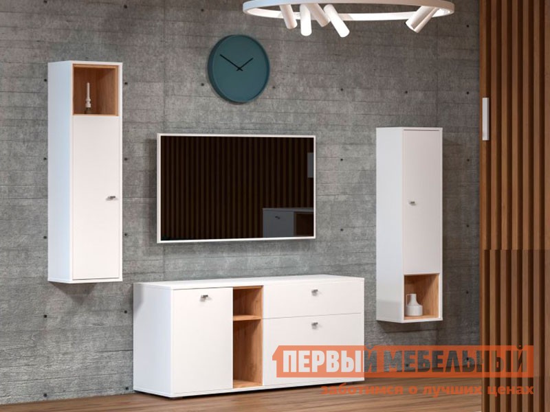 Гостиная  Бель Дуб золотой / Белый