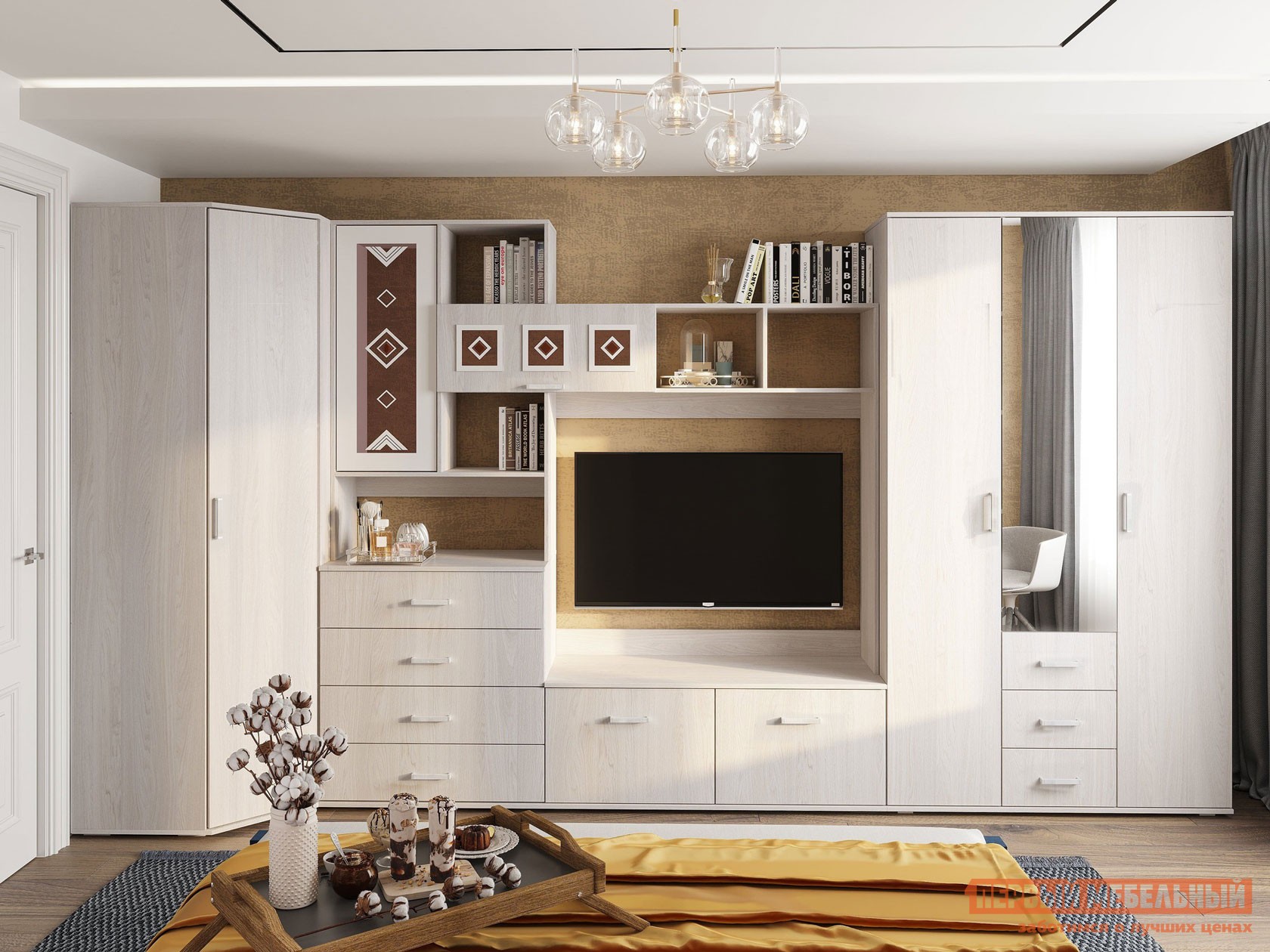 Гостиная  Белла Белый ясень