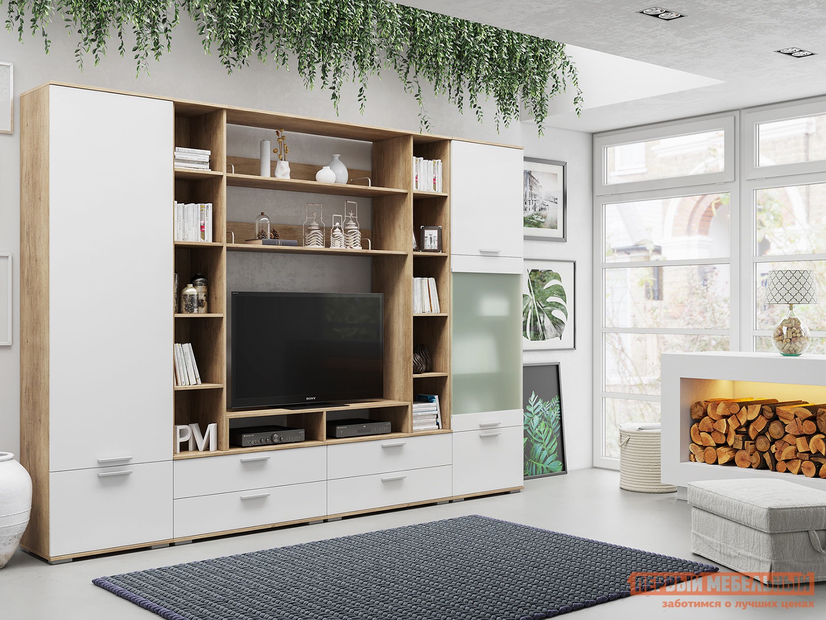 Гостиная  Лейла Дуб Каньон / Белый