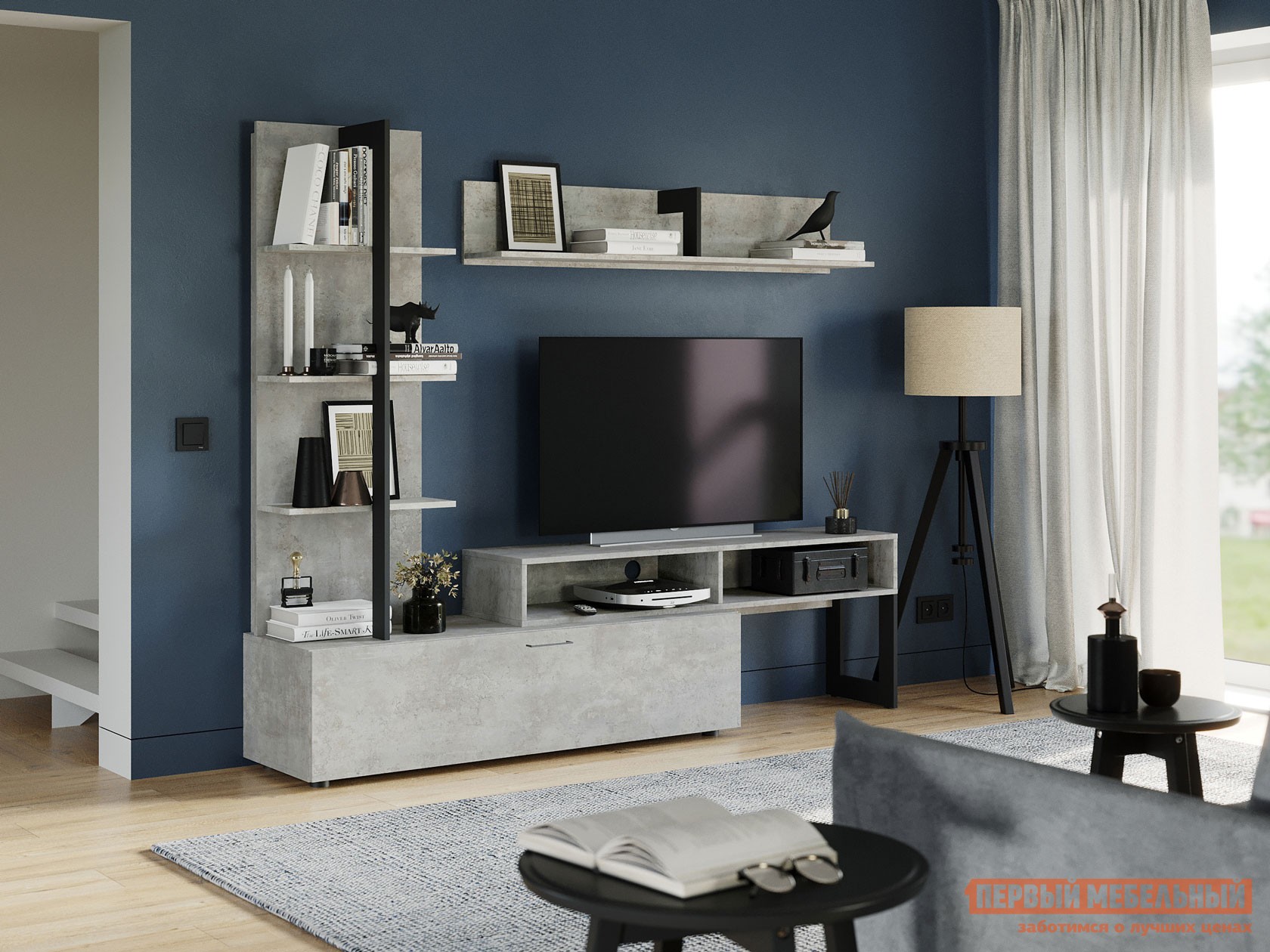 Гостиная  Джуно Loft бетон