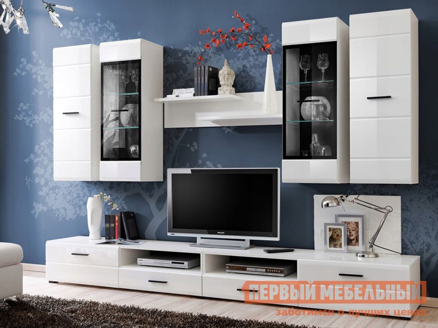 Гостиная  Глосс Белый / Белый глянец