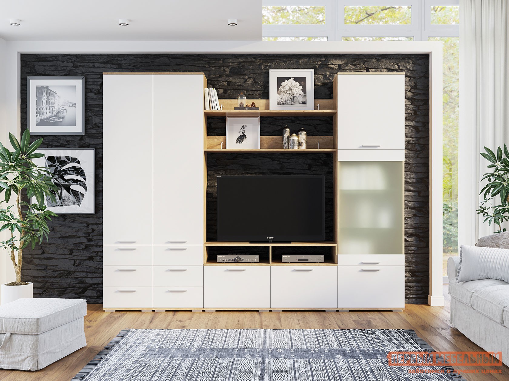 Гостиная  Лейла Дуб Каньон / Белый